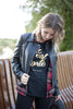 Black/Gold Foil - Elle est forte Tee