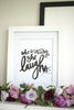 SHE LAUGHS Print (Gold Foil)